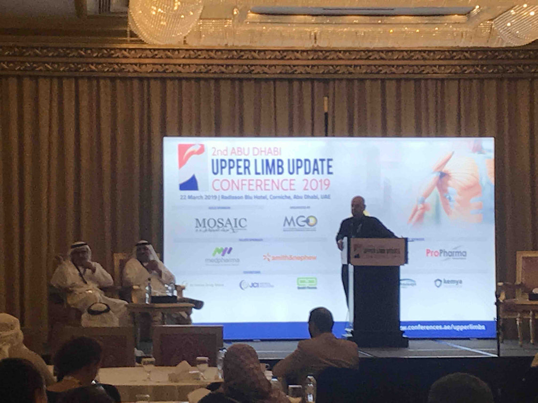 Mike speaks at the 2nd UAE upper limb update meeting