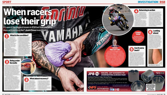 Article on Pump Arm in Motorcycle News
